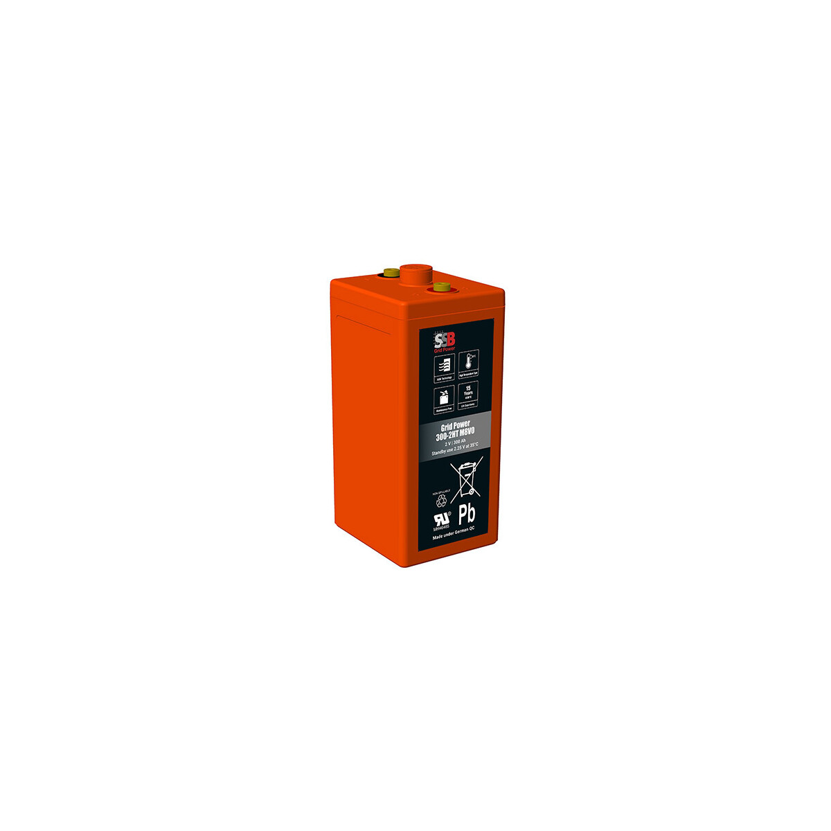 SSB Battery 2V 300Ah Grid Power 300-2HT M8V0