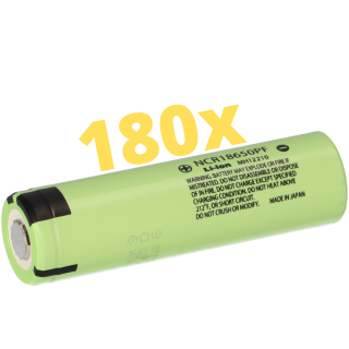 180x Panasonic NCR18650PF Flat-Top Li-ion 18650 2900mAh 3,6V