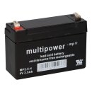 Multipower Blei-Akku MP3,5-4 Pb 4V / 3,5Ah Faston 4,8mm