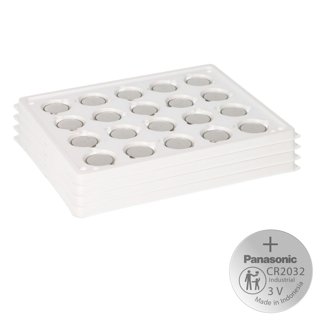 80x Panasonic CR2032 Batterie Lithium Knopfzelle CR2032BS Bulk