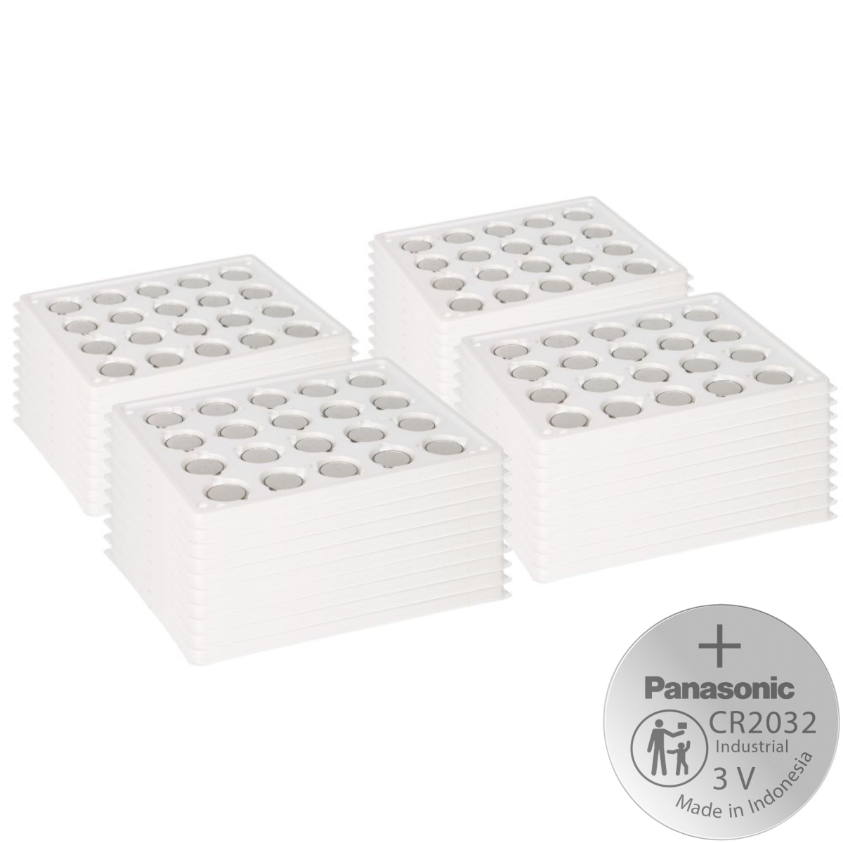 800x Panasonic CR2032 Batterie Lithium Knopfzelle CR2032BS Bulk