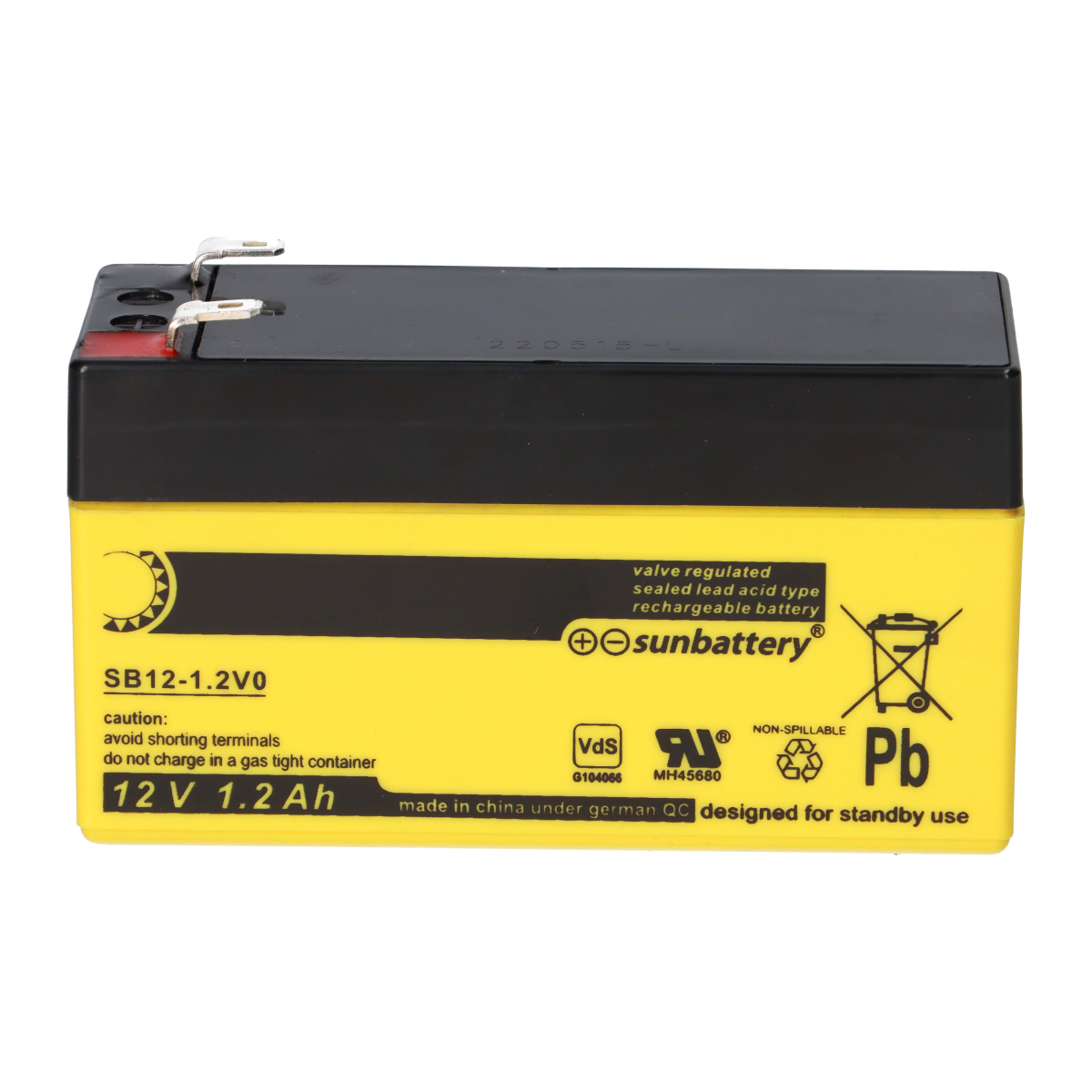 Akku passend für SSB SB1.2-12 12V 1,2Ah Bleiakku