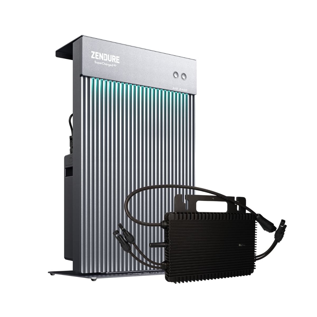 Zendure Balkonkraftwerk Speicher AiO 2,4 kWh + Mikrowechselrichter 800W 0% MwSt nach §12 Abs. 3 UstG