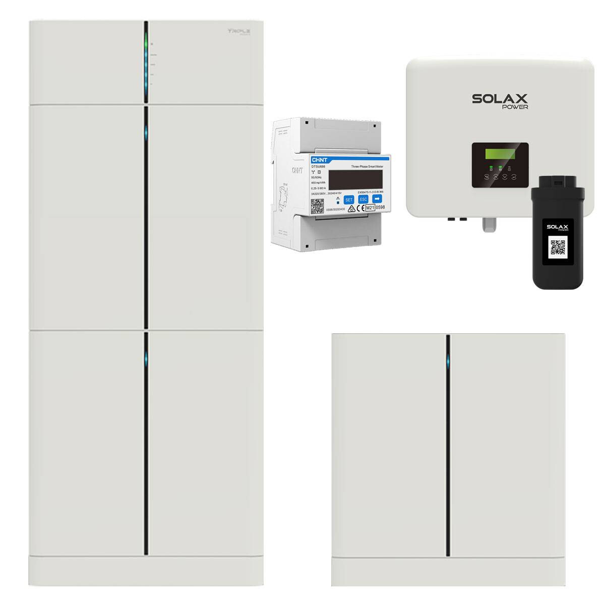 SolaX X1-Hybrid G4 3kW Hybrid Wechselrichter mit 9 kWh Solarspeicher-Set