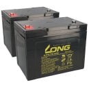 Bleiakku 2x 12V 75Ah kompatibel zu Rollstuhl E-Mobil...