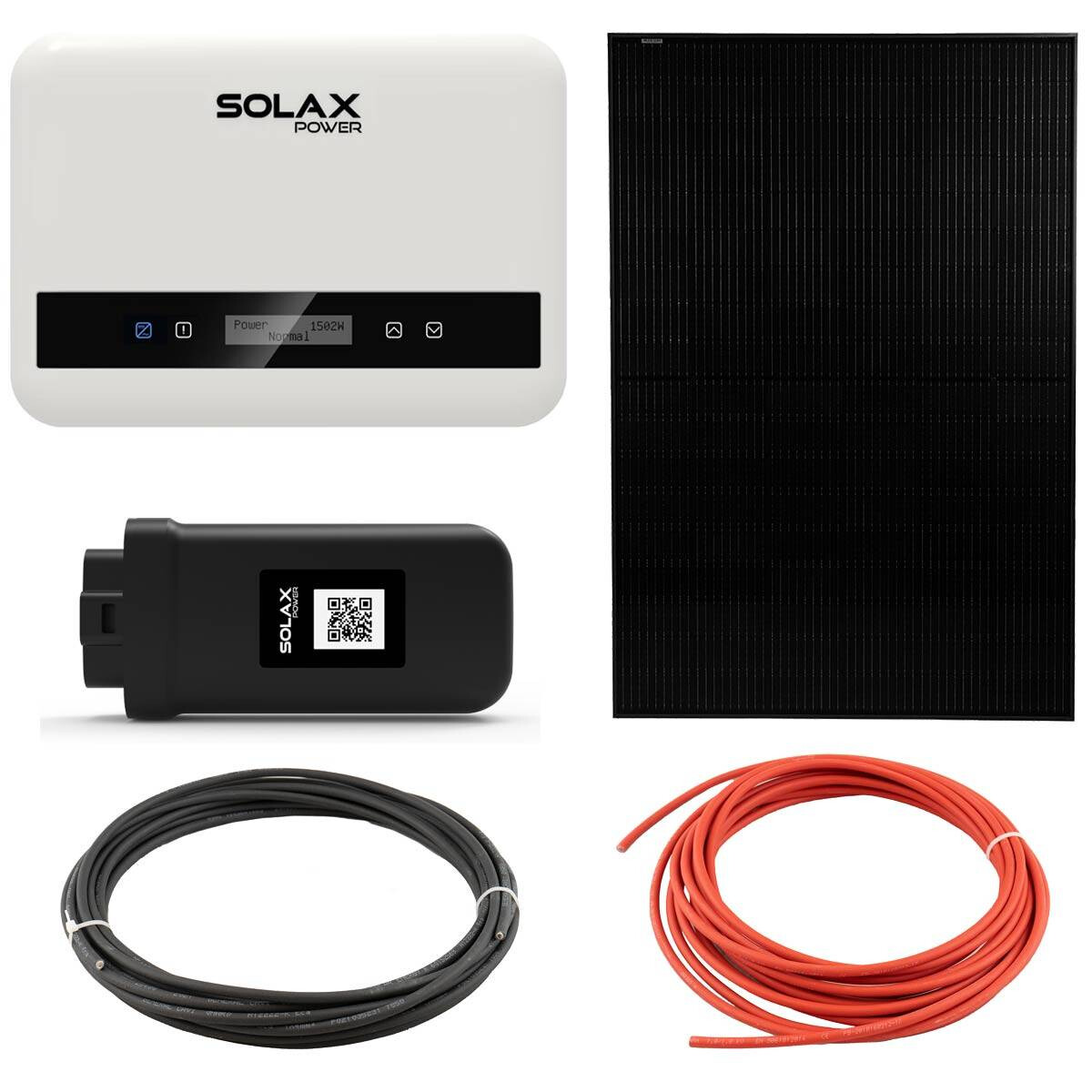 SolaX Balkonkraftwerk X1-Mini G4 800W mit Solarpanelen und WiFi mit 0% MwSt nach §12 Abs. 3 UstG