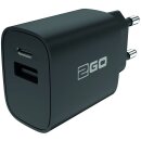 2GO USB Schnellladegerät USB + USB-C
20W