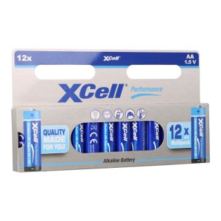 XCell Performance 1,5V LR6 AA Batterie AlMn 12er Blister