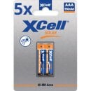 10x XCell Solar Akkus X550AAA Micro Ni-MH 1,2V 550mAh 5x...