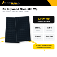 Balkonkraftwerk 1000 Wp mit FoxESS M1-800-E 800 W & 2x J