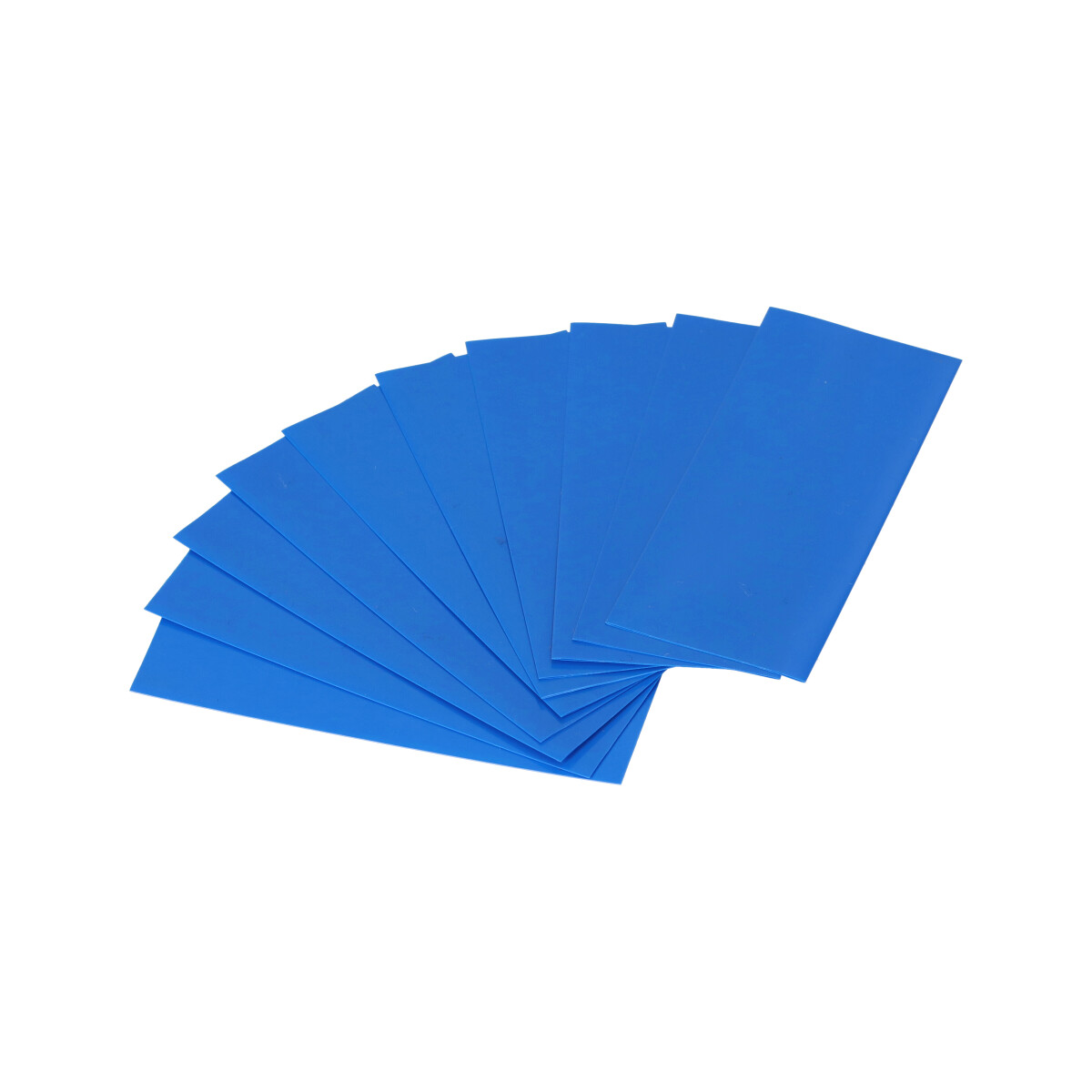 10x Schrumpfschlauch für 18650-Akkuzellen – Blau