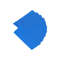 10x Schrumpfschlauch für 18650-Akkuzellen – Blau 