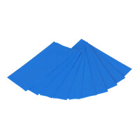 10x Schrumpfschlauch für 18650-Akkuzellen – Blau 