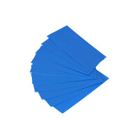 10x Schrumpfschlauch für 18650-Akkuzellen – Blau 