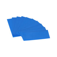 10x Schrumpfschlauch für 18650-Akkuzellen – Blau 