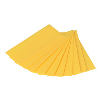 10x Schrumpfschlauch für 18650-Akkuzellen – Gelb 