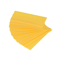 10x Schrumpfschlauch für 18650-Akkuzellen – Gelb 
