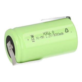 XCell Mono Akku Flattop Ni-MH 1,2V 9000mAh D mit Z- Lötfahne