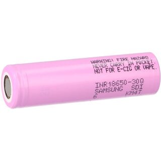 Samsung INR 18650 30Q Akku 3,7V Li-Ion 3000 mAh 15A