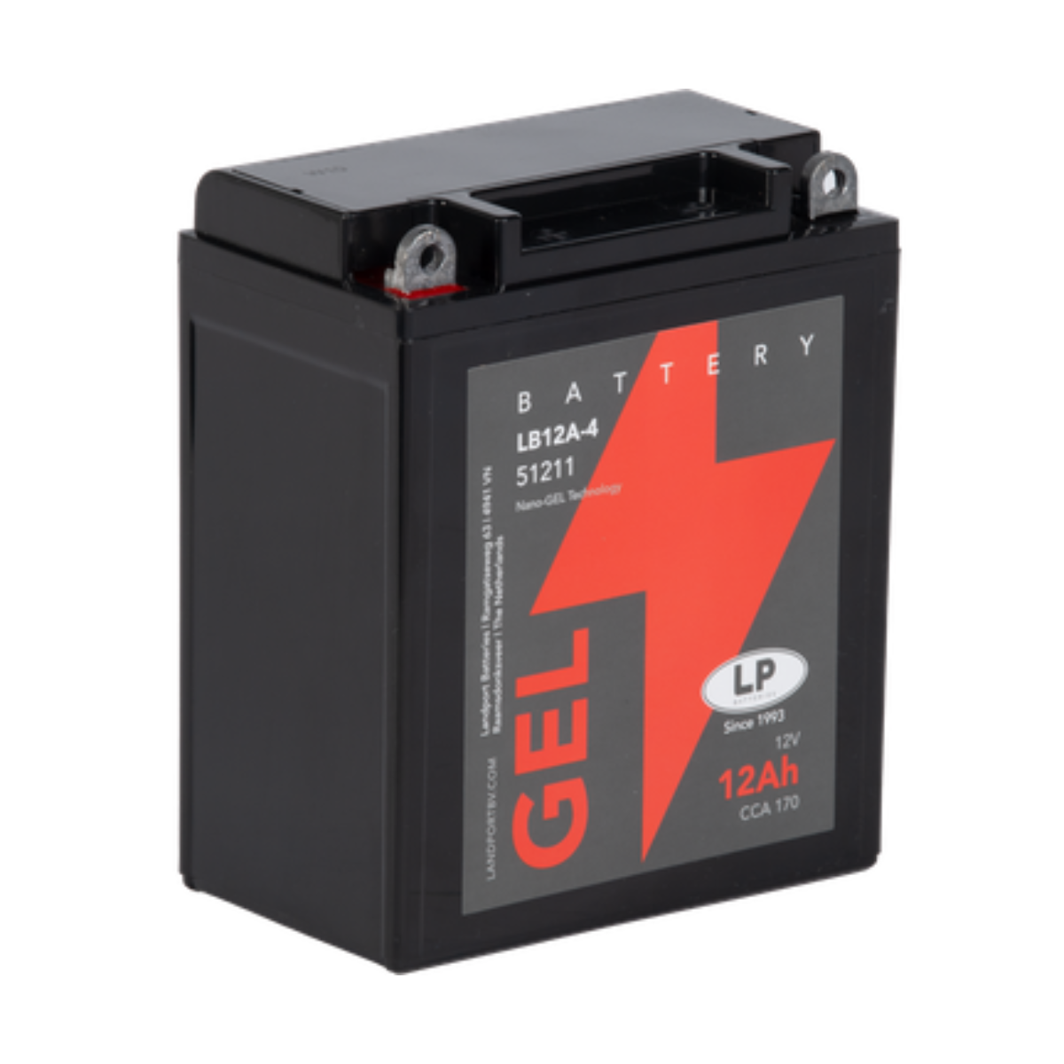 Batterie 12V 12Ah für Motorrad Startbatterie MG LB12A-4