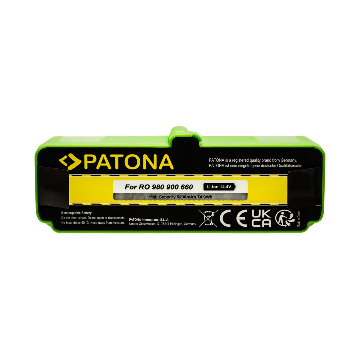 PATONA Akku 5800mAh f. Roomba 80501 500 510 530 532 535 540 550 780 800 Serie