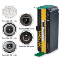 PATONA Staubsauger-/Saugroboter-Akku für Roomba 80501 5