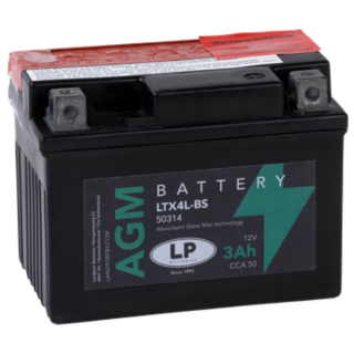 Batterie AGM 12V 3Ah für Motorrad Startbatterie MA LTX4L-BS