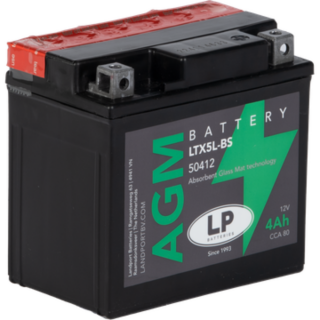Batterie AGM 12V 4Ah für Motorrad Startbatterie MA LTX5L-BS