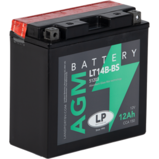 Batterie AGM 12V 12Ah für Motorrad Startbatterie MA LT14B-BS