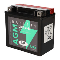 Batterie AGM 12V 12Ah für Motorrad Startbatterie MS LTX