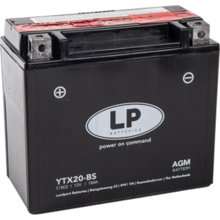 Batterie AGM 12V 18Ah für Motorrad Startbatterie MA LTX20-BS
