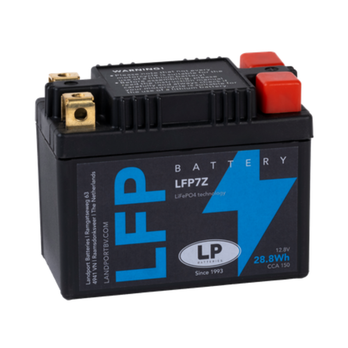 Batterie LiFePO4 12,8V 28,8Wh für Motorrad Startbatterie ML LFP7Z