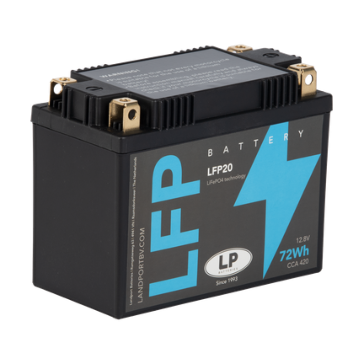 Batterie LiFePO4 12,8V 72Wh für Motorrad Startbatterie ML LFP20