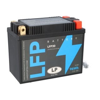 Batterie LiFePO4 12,8V 96Wh für Motorrad Startbatterie ML LFP30