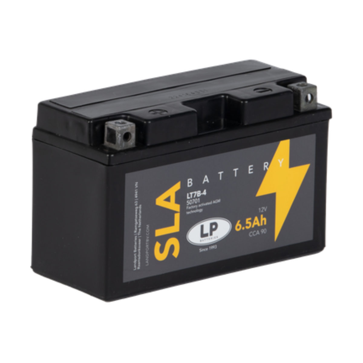 Batterie AGM SLA 12V 6,5Ah für Motorrad Startbatterie MS LT7B-4