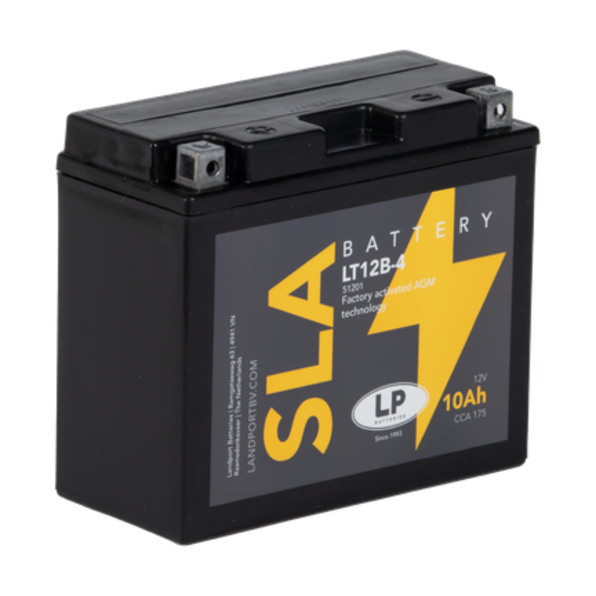 Batterie AGM SLA 12V 10Ah für Motorrad Startbatterie MS LT12B-4