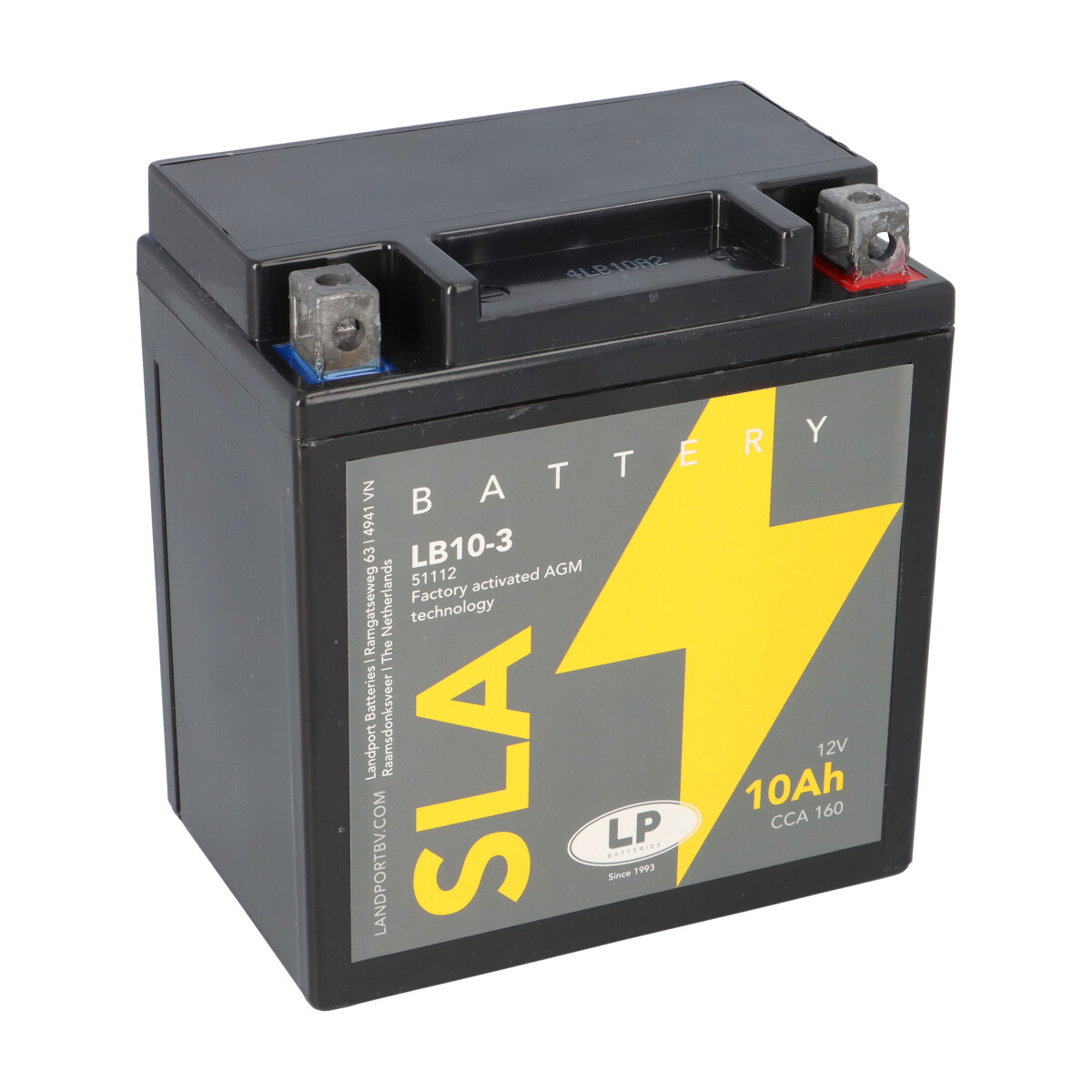 Batterie AGM SLA 12V 10Ah für Motorrad Startbatterie MS LB10-3