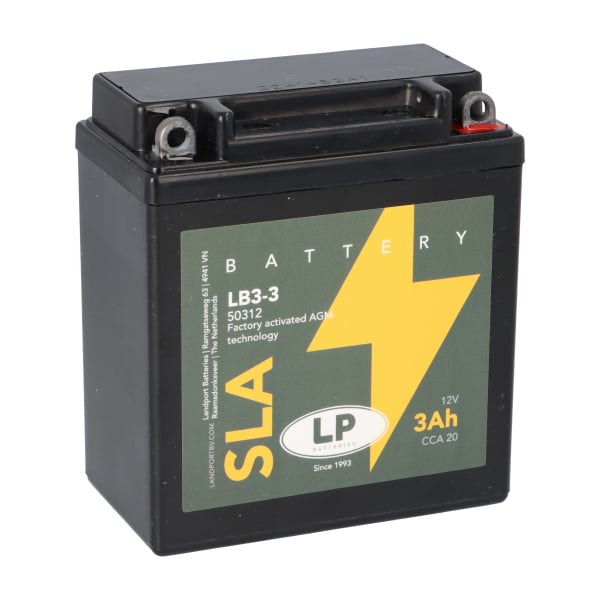 Batterie AGM SLA 12V 3Ah für Motorrad Startbatterie MS LB3-3