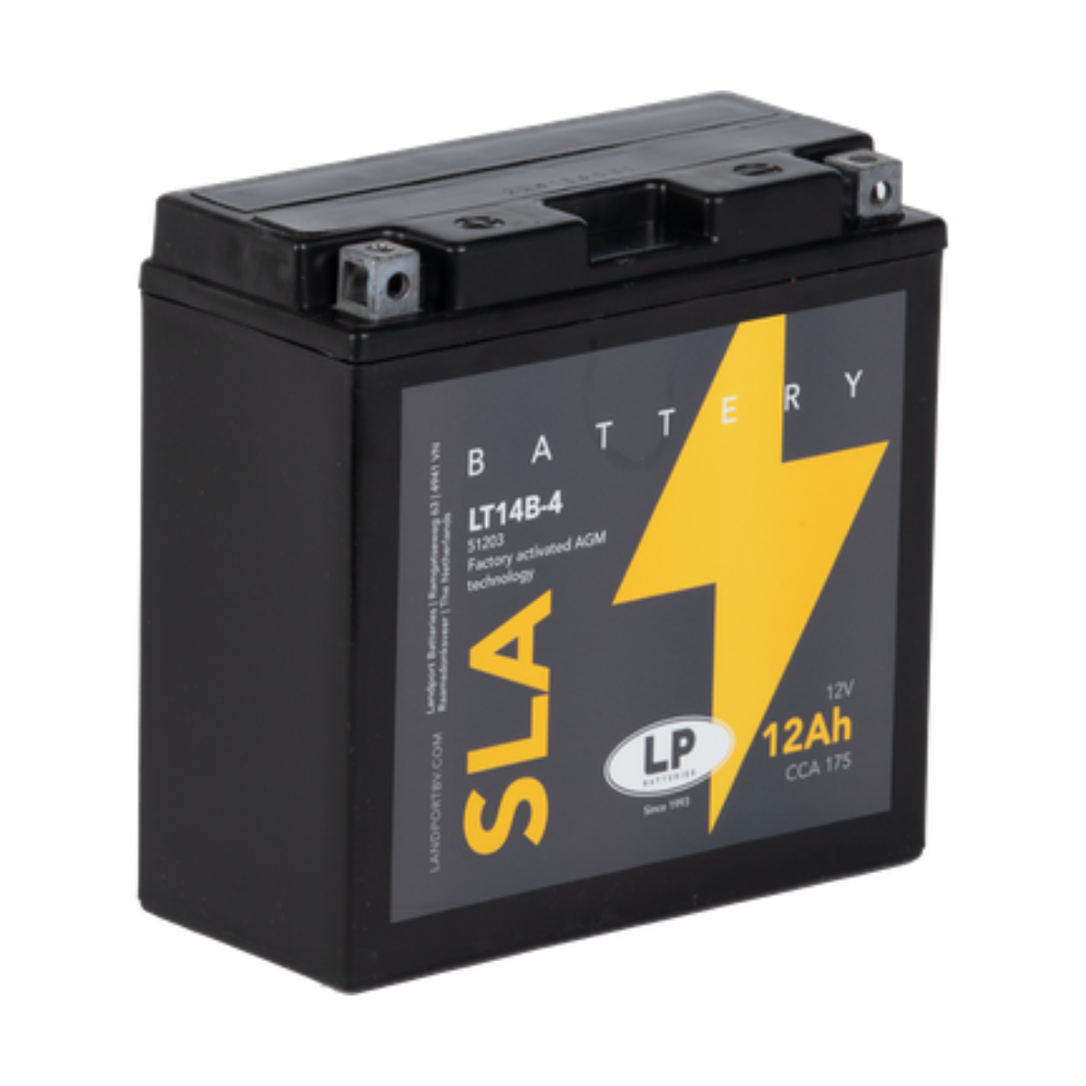 Batterie AGM SLA 12V 12Ah für Motorrad Startbatterie MS LT14B-4