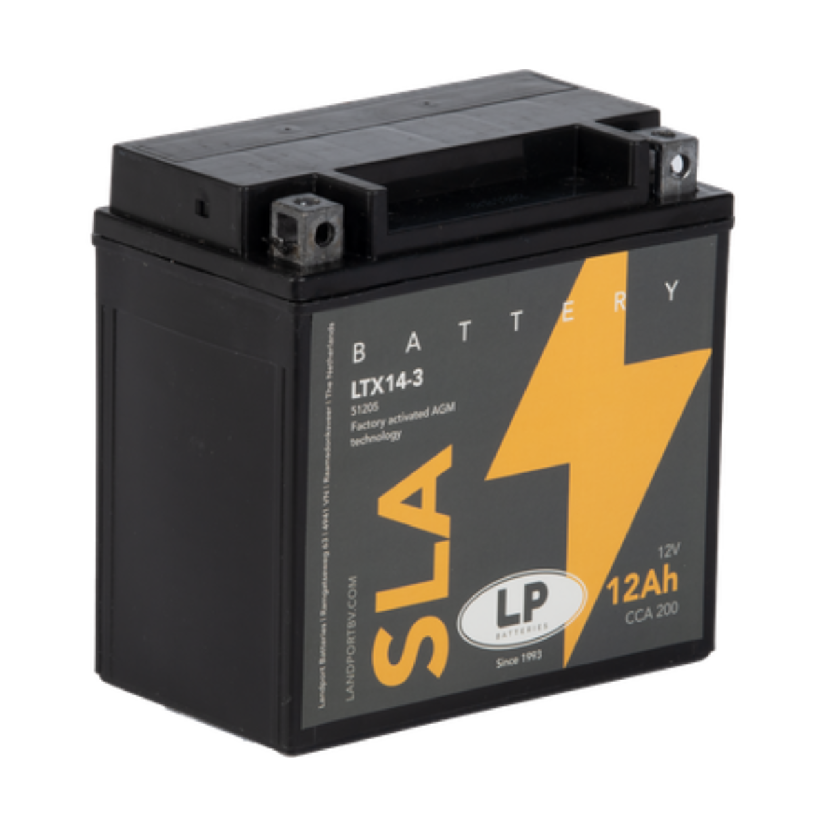 Batterie AGM SLA 12V 12Ah für Motorrad Startbatterie MS LTX14-3