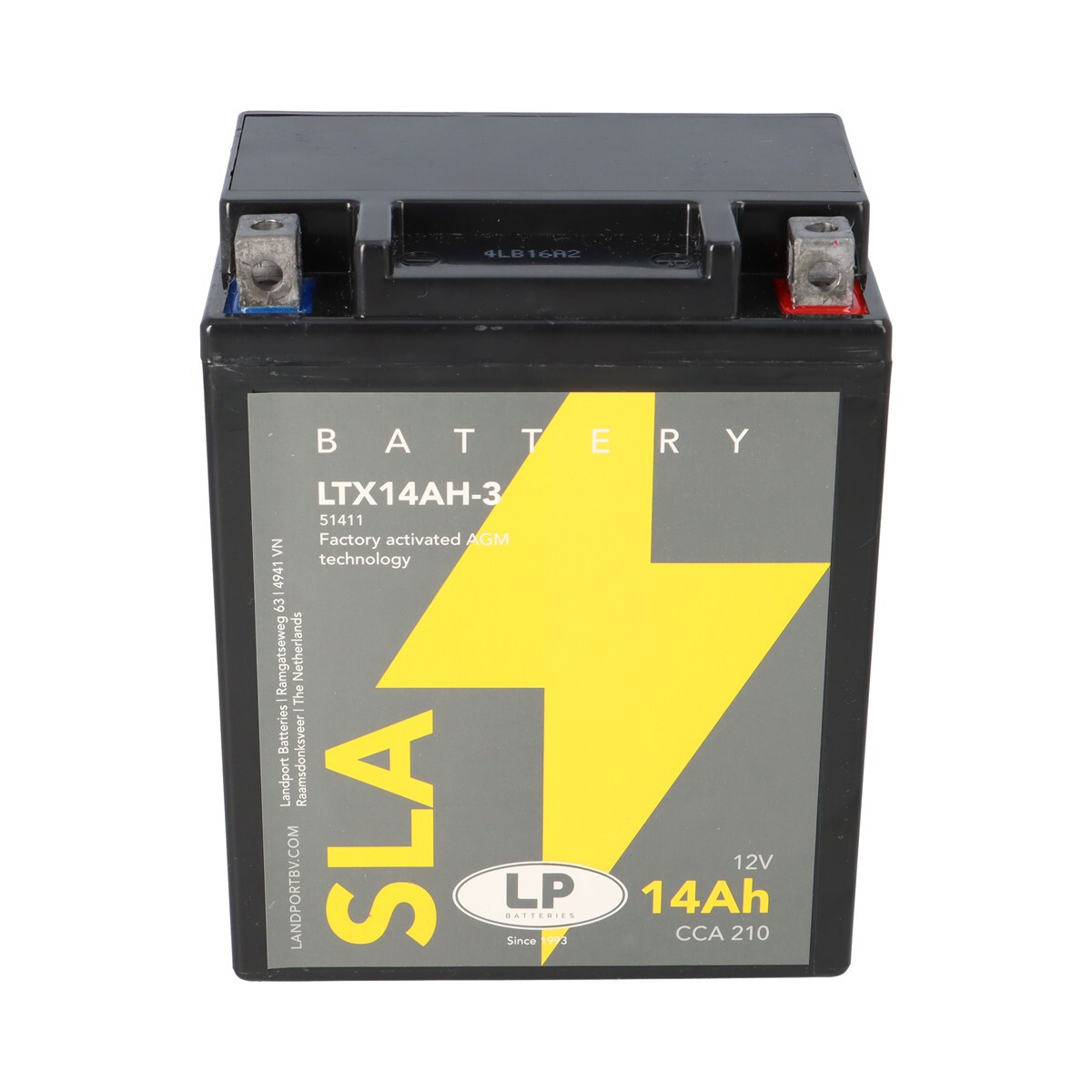 Batterie AGM SLA 12V 14Ah für Motorrad Startbatterie MS LTX14AH-3