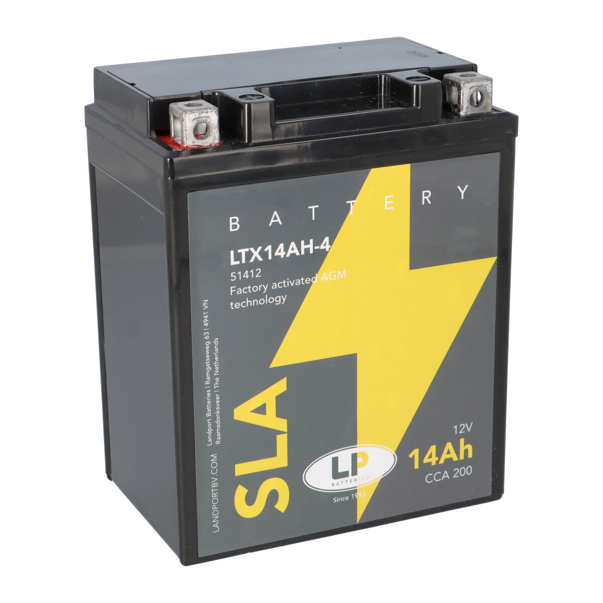 Batterie AGM SLA 12V 14Ah für Motorrad Startbatterie MS LTX14AH-4