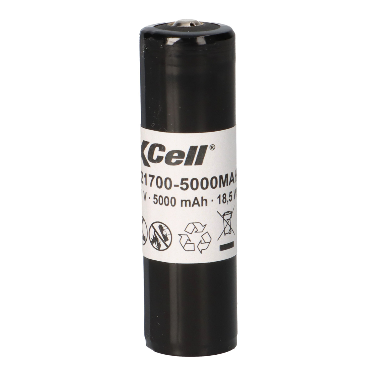 XCell Li-Ion Akku 3,7V 5000mAh 21700 Li-Ion LED-Taschenlampen