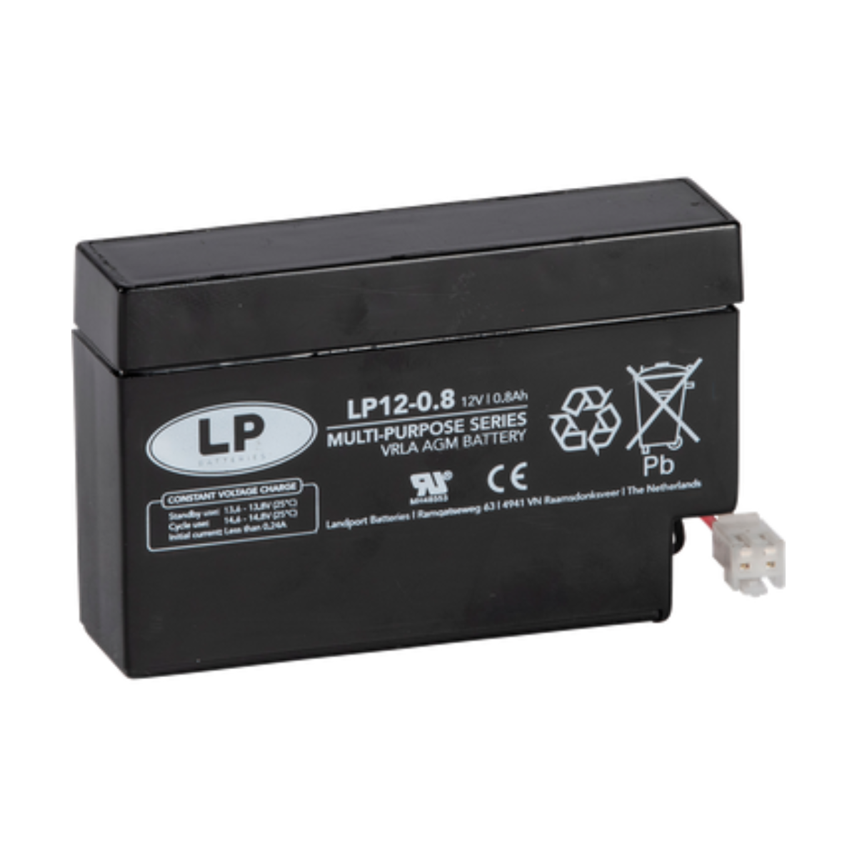 Landport Bleiakku 12V 0,8Ah AGM Batterie NSA LP12-0,8