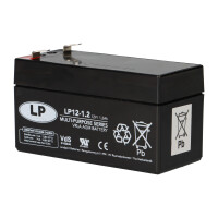 Landport LP12-1.2 T1 12V 1,2Ah AGM Bleiakku VdS 4,8 mm Fasto