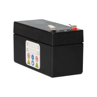 Landport LP12-1.2 T1 12V 1,2Ah AGM Bleiakku VdS 4,8 mm Fasto