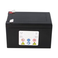 Landport LP12-12 T2 12V 12Ah AGM Bleiakku 6,3 mm Faston 4