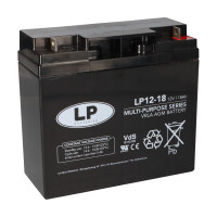 Landport Bleiakku 12V 18Ah AGM Batterie NSA LP12-18 T3 VdS 1