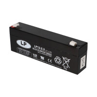 Landport LP12-2.3 T1 12V 2,3Ah AGM Bleiakku VdS 4,8 mm Fasto