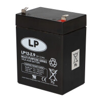 Landport LP12-2.9 T1 12V 2,9Ah AGM Bleiakku 4,8 mm Faston 6